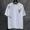 8937 CHROME HEARTS 2026 Summer New High Quality Cotton Round Neck Loose Large Size Men's and Women's T-shirt Couple T-shirt