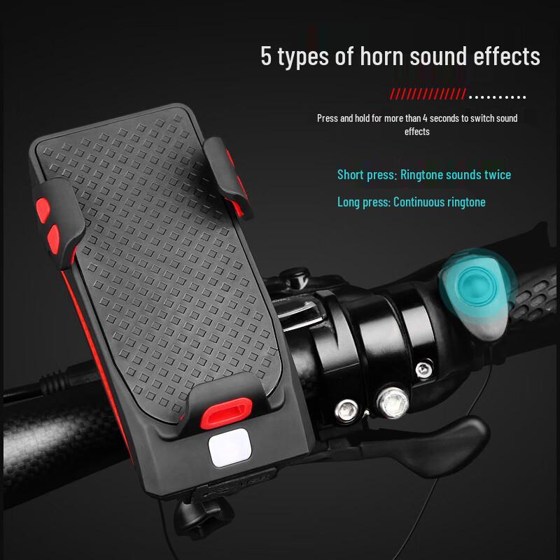 Lishi 4-in-1 Bicycle Headlight & Phone Holder