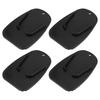 Motoforti Motorcycle Kickstand Pad Support Plate Pad Parking Side Stand Extension Pad 4pcs Black
