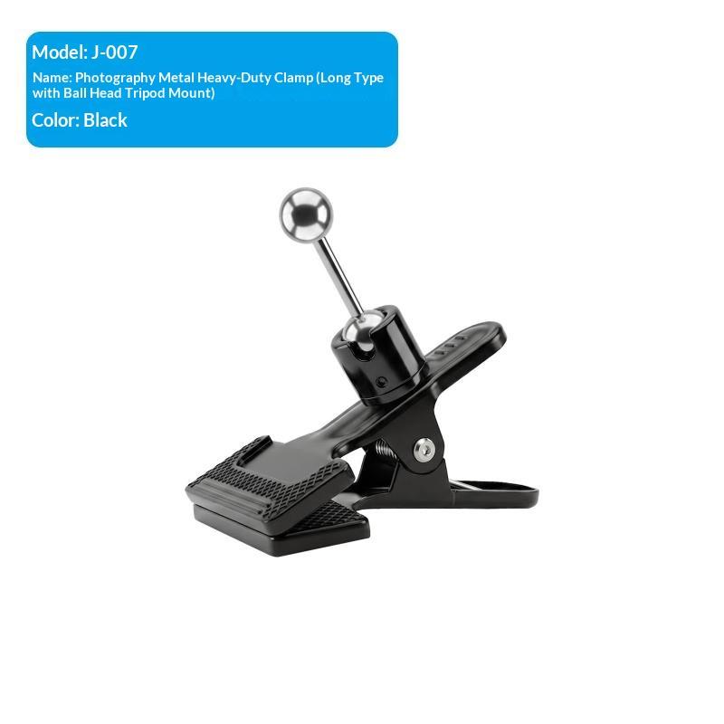 Metal Ball Head Clamp With 1/4" Screw Grip Clip Mount Camera Mobile Phone Holder Photography Accessories For Photo Studio