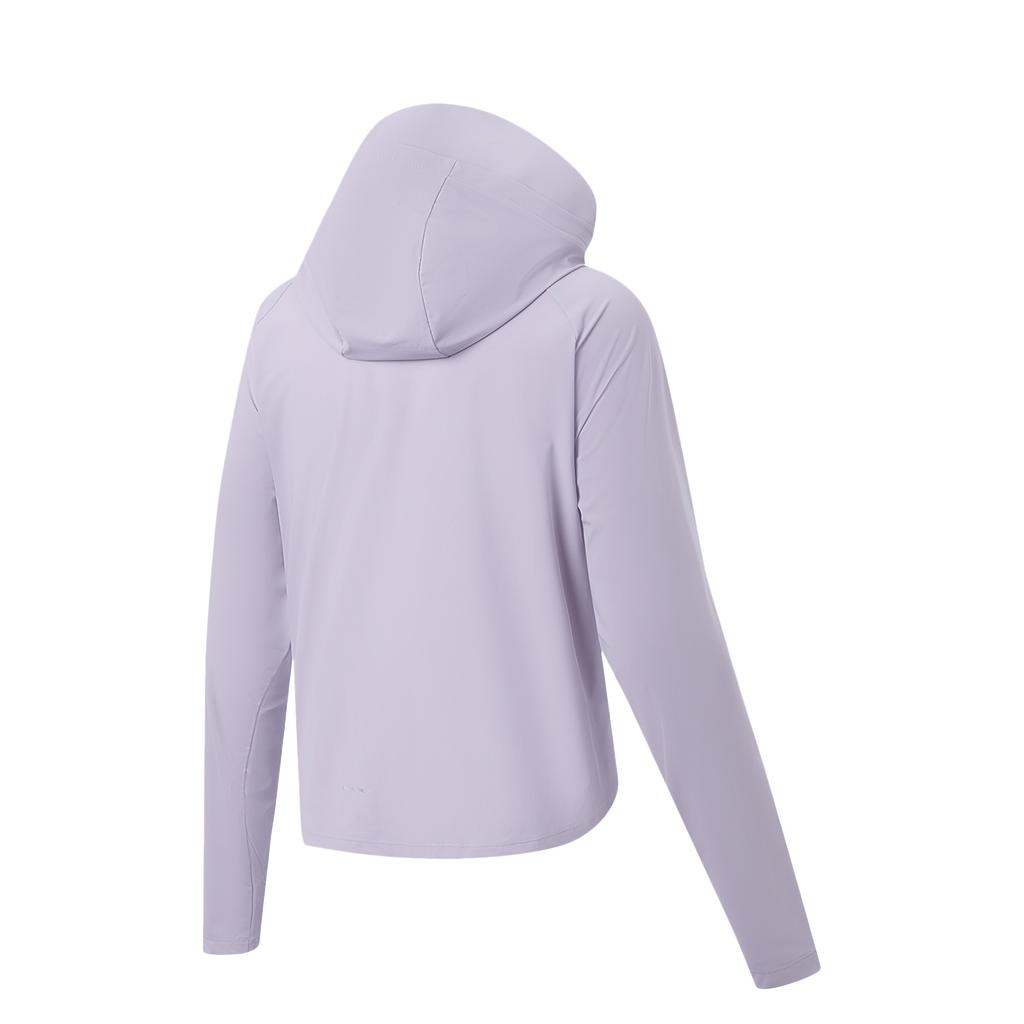 Li Ning Fitness Series Casual Hooded Letter Logo Stitching Fitness Jacket Women Jackets AFDW732-4