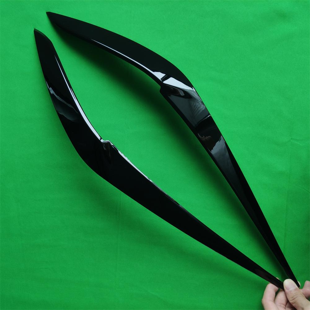 

Автомобильные передние фары, накладки для век и бровей для BMW X5 G05 X6 G06 2018-2022, карбоновый/глянцевый черный АБС-пластик Gloss Black