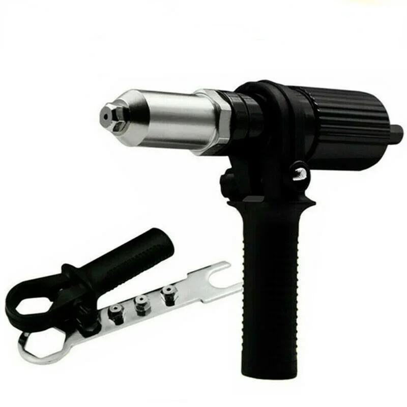 New Professional Electric Rivet Nut Gun Rivet Head Adapter Electric Nut Gun Sports Pull Accessories Cordless Rivet Insert Nut