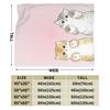 Mofusand Warm Soft Blanket  Children Plush Throw Blanket Street Trend Couch Chair Flannel Bedspread Sofa Bed Cover