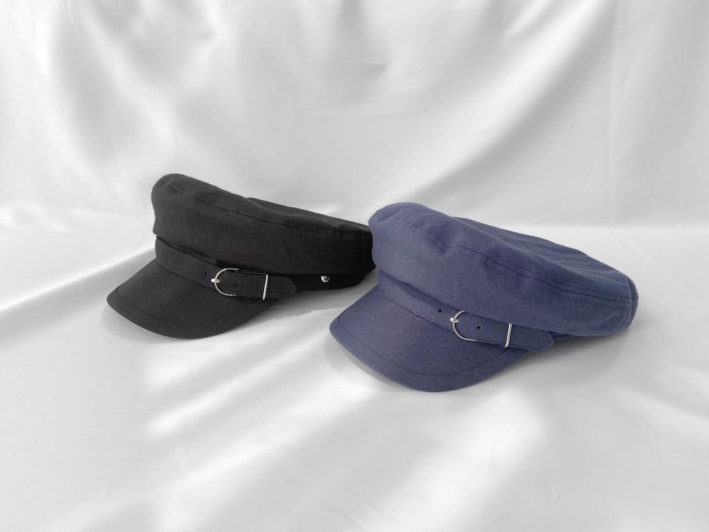 Women's Fall/Winter Linen Belt Sailor Hunting Cap Bread Hat