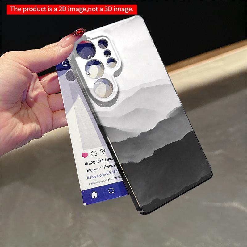 2DFlat Samsung Phone Case Misty Mountain Layers Phone Case Applicable To Galaxy S22 S23 S24 S25ULTRA S26 A12 A13 A14 A15 A16  A34 A35 A54 A55
