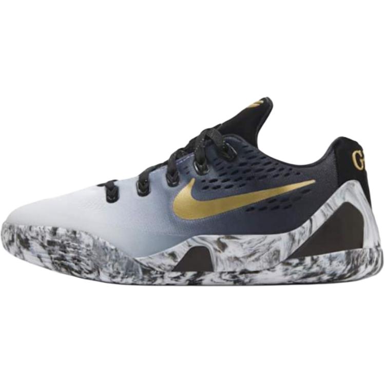 Nike Kobe 9 EM GS Mambacita Barnesko Svart Hvit Metallisk-Gull FV3607-002