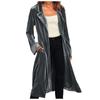 Damenmode Und Winter Strickjackenjacke Gold Samt Langer Windbreaker