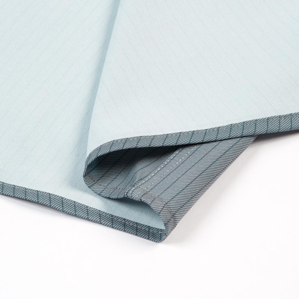 Men's Thin Comfortable Breathable Plaid Striped Dress Shirts, Long Sleeve Spread Collar Business Slight Stretch Button-up Shirt