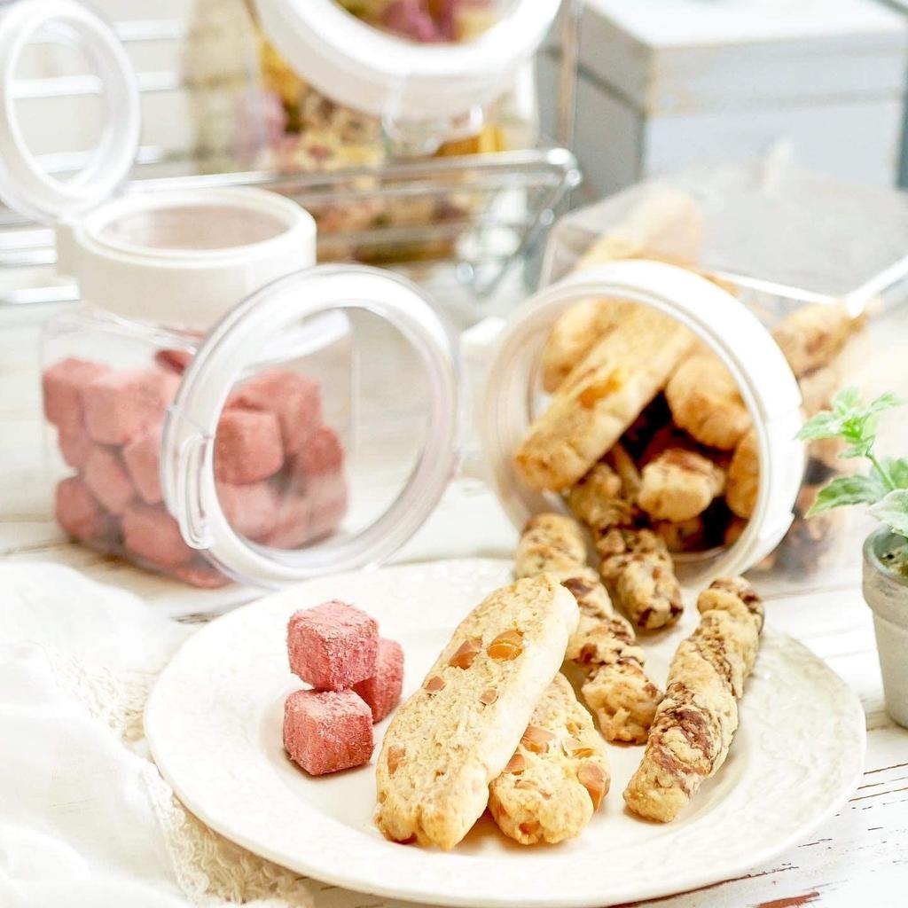 Official Takeya Freshlock White Storage Set of with for Potato and Snacks Containers, 6, Square, 300ml, Spoon, Airtight, Airtight, Refrigerator-Safe,