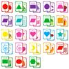 48PCS Geometry Cognitive Education Cards for Children's English Words Colors Shapes Flash Cards Enlightenment Educational Toys