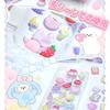 Set of 6 3D Squishy Butt Character Cute Reward Decorations for Smartphone DIY Soothing Merchandise of Stickers, Designs, Puku-Puku Style, Squishy,
