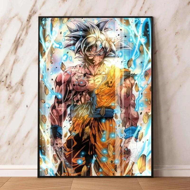 Anime Canvas Painting Print Picture Goku Vegeta Hd Poster Children's Bedroom Decoration Wall Art Home Prints Gifts