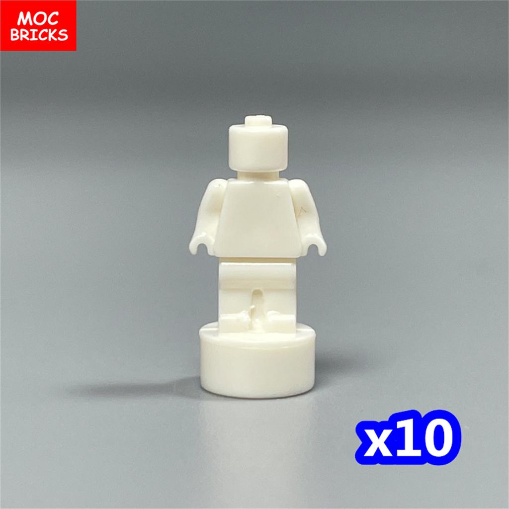 10pcs/lot MOC Bricks Figure 16478 1.8cm Mini Statue Hood Blank Model Building Blocks Custom Unprinted Dolls Kids Toys