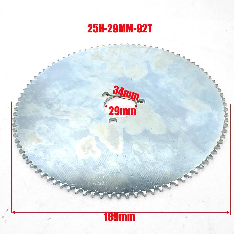 25H Chain 80T 92T Tooth 29mm Rear Sprocket 136L Link Chain For 47CC 49CC Mini Moto ATV Quad Dirt Pit Pocket Bike