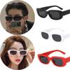 3/pcs 2pcs/set Women's Black White Plastic Frame Square Beach shade Fashionable glasses