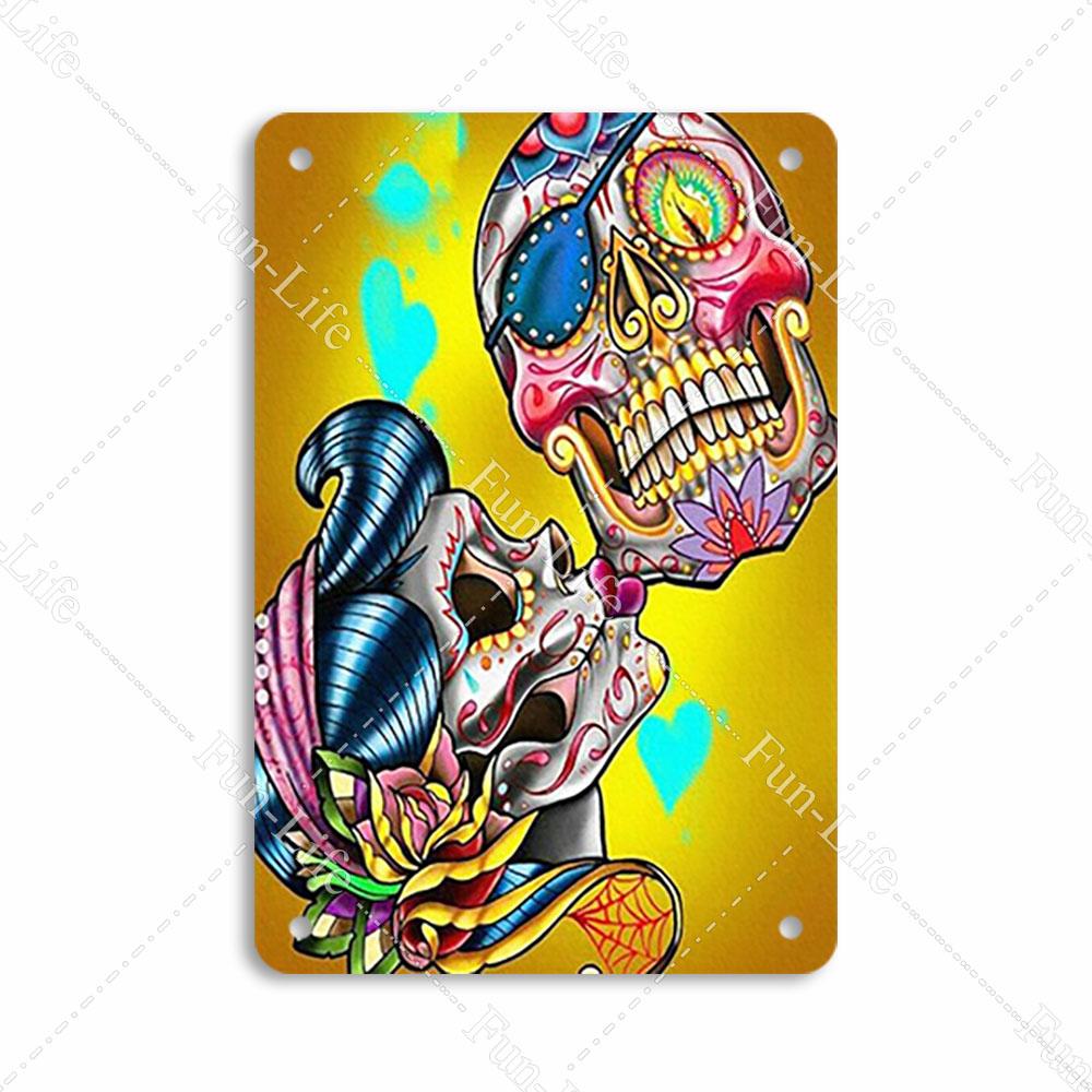 Easter Plaque Metal Tin Signs Shabby Chic Painting Poster Skeleton Vintage Wall Art Sticker Pub Bar Home Casino Decor 20x30 cm