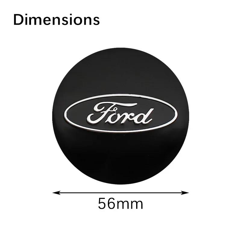 Car Sticker Ford 4PCS 56mm Car Wheel Hub Center Caps Sticker Emblem Decal For Ford Focus 2 3 MK3 MK4 ST Fiesta Kuga Explorer Mon