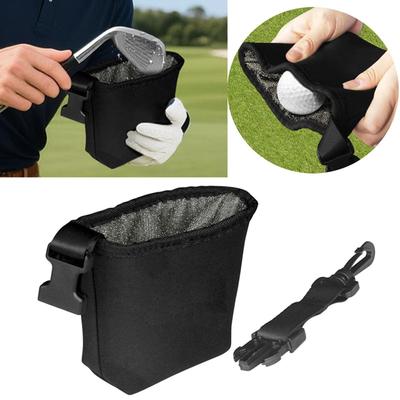 Waterdichte Golftas voor het Schoonmaken van Clubs & Ballen - Draagbare Golf Schoonmaaktas met Afneembare Clip voor Golfers
