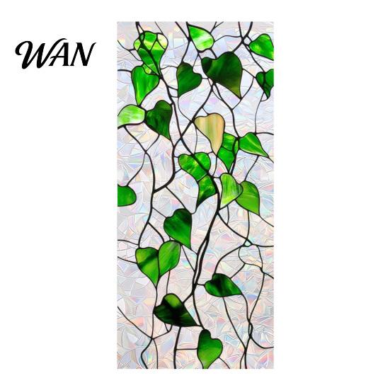 Decorative Window Film Rainbow Privacy Film, Stained Glass Pattern Sticker, Static Sunlight Reflecting Sticker Cling, Sun Blocking Reusable Decals for