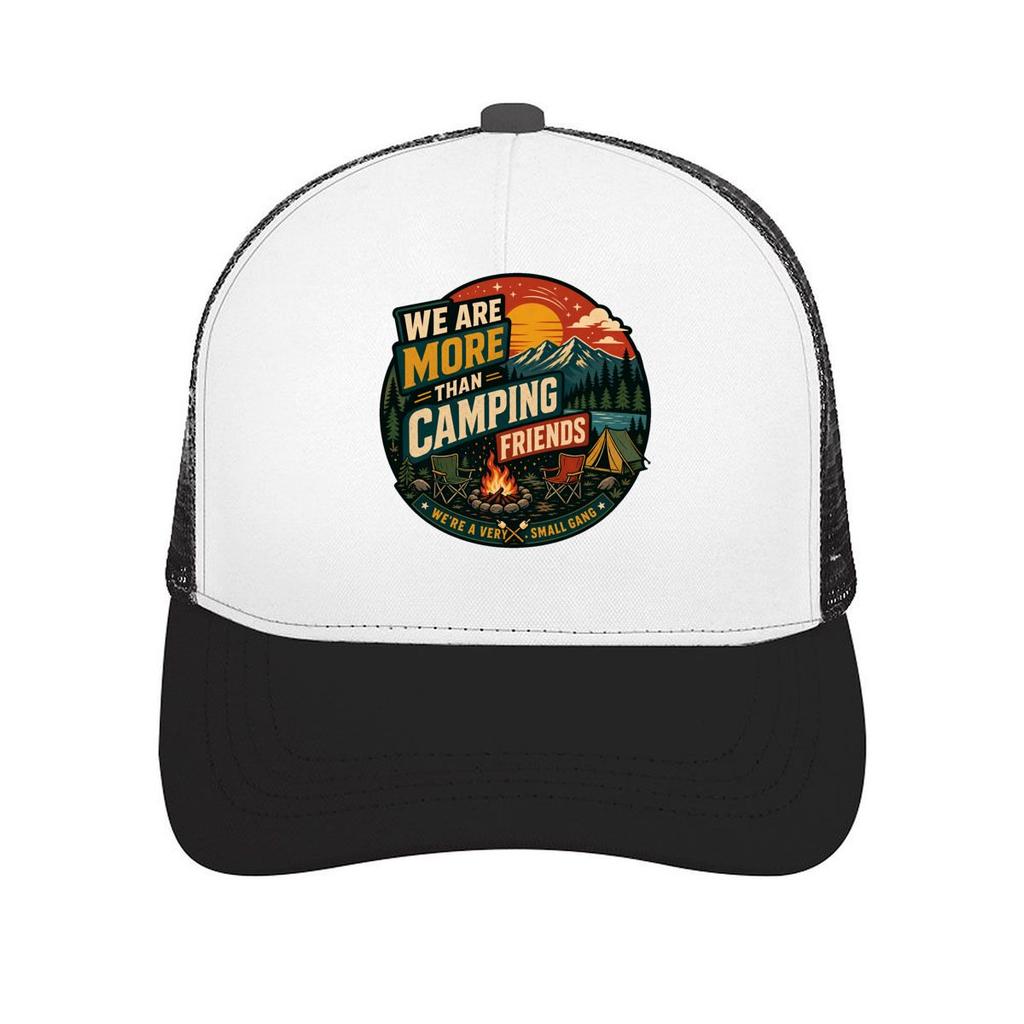 Retro Camping Friends Adventure Quot Mesh Baseball Cap Casual Hat Outdoor For Womens Unisex FeUnisex