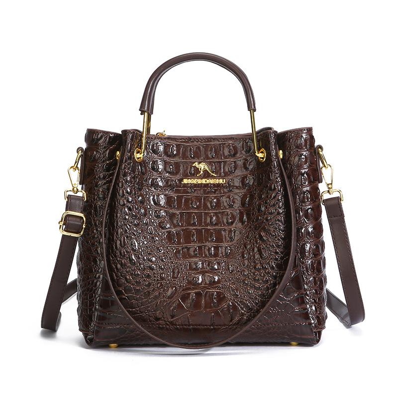 

Эта Сумка — Высококлассная, Модная и Элегантная Сумка-тоут на одно плечо для поездок на работу коричневый