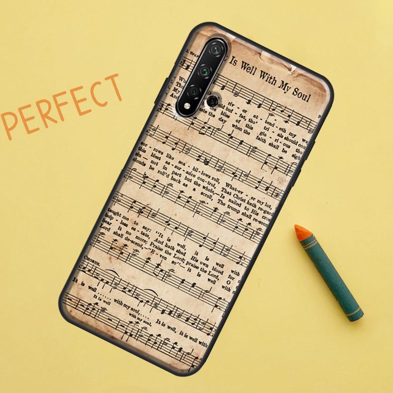 Sheet Music For Huawei Nova 5T 9 10 SE 7i 8i 11i 12i Y60 Y61 Y70 Y72 Y73 Y90 Y91 P20 P30 P40 Lite Case