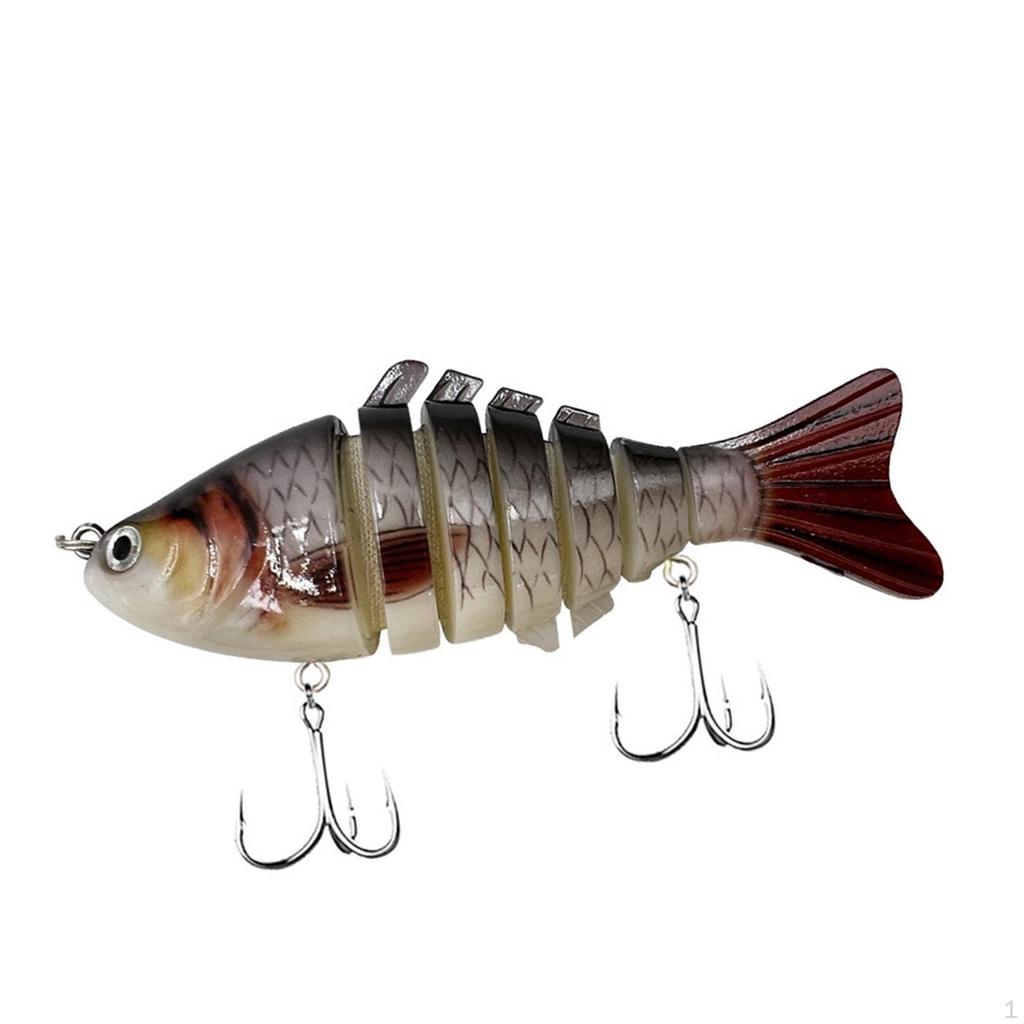 7 Segment Fishing Bait with Hook for Crappie Salmon Bluegill