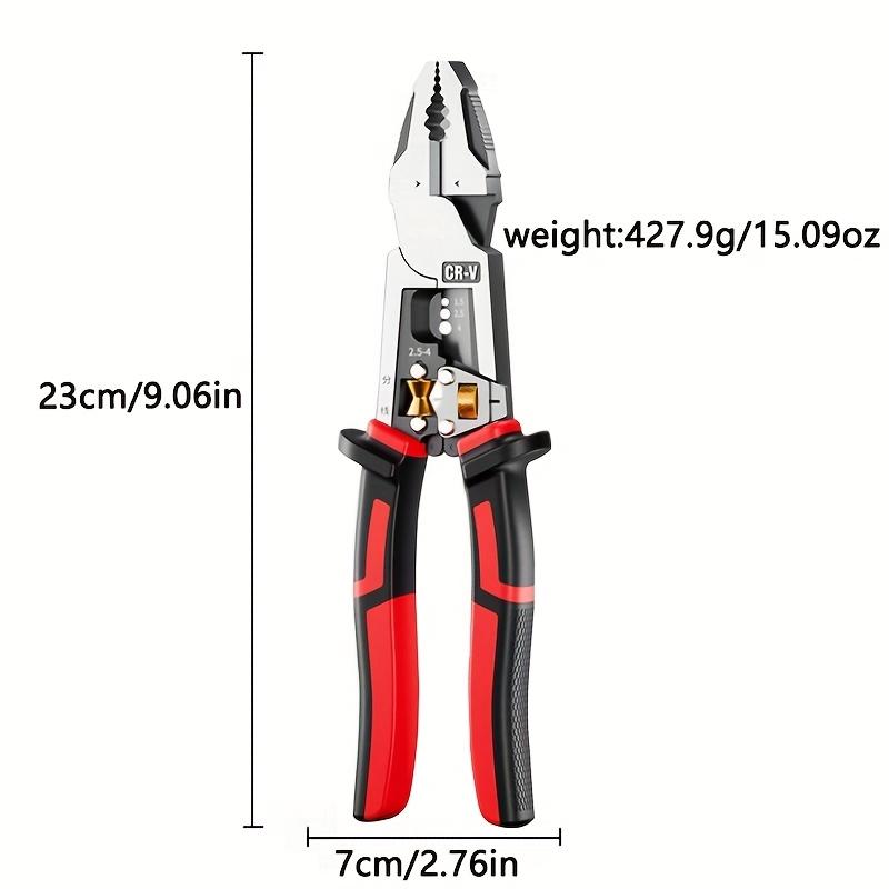 Multi Functional Wire Stripper Cutter Crimper Pliers for Cable Stripping Cutting Crimping Twisting