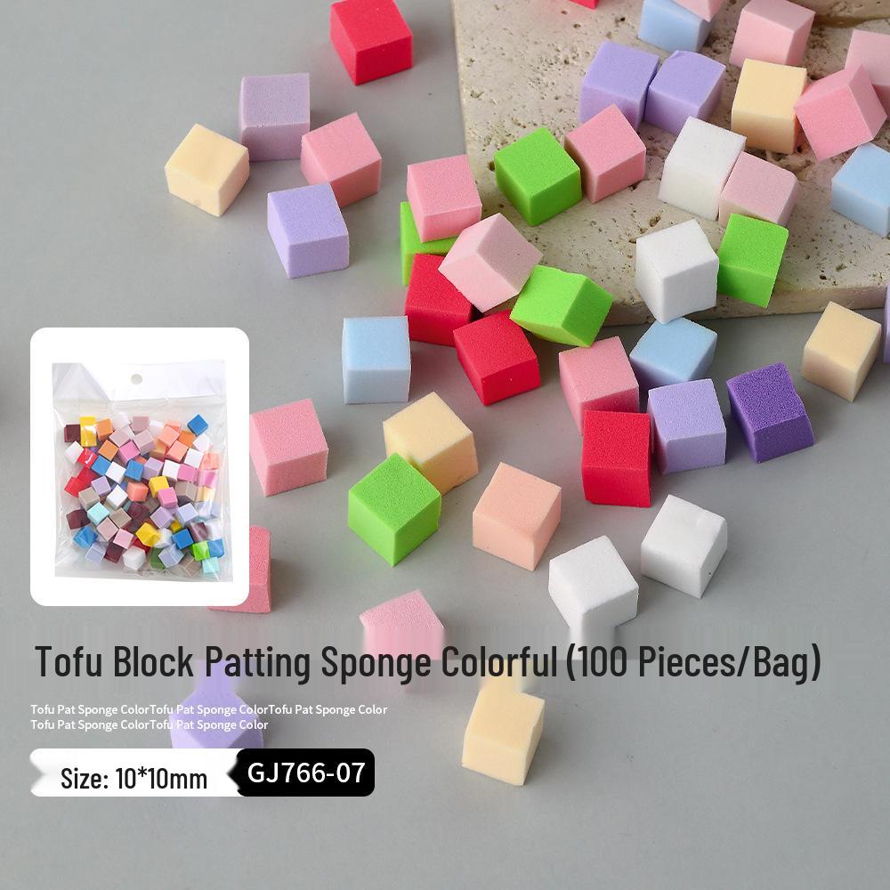 Mini Nail Art Gradient Blending Set: Sponge, Clip Pen, Glue