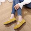 Processing Custom New Spring and Summer French One-pedal Soft-soled Casual Round Head Versatile Mary Jane Shoes Flat-bottomed Folds
