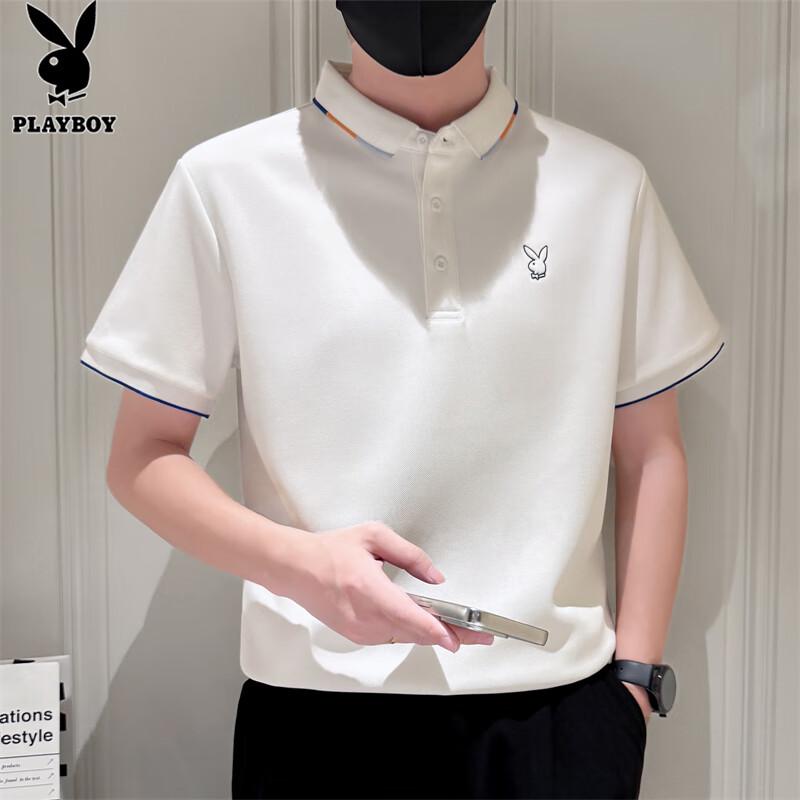 PLAYBOY Men's Casual Polo T-Shirt