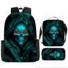 Skull Schoolbag for Primary School Students, Kindergarten New Schoolbag for Boys and Girls, Grades 2345 and 6