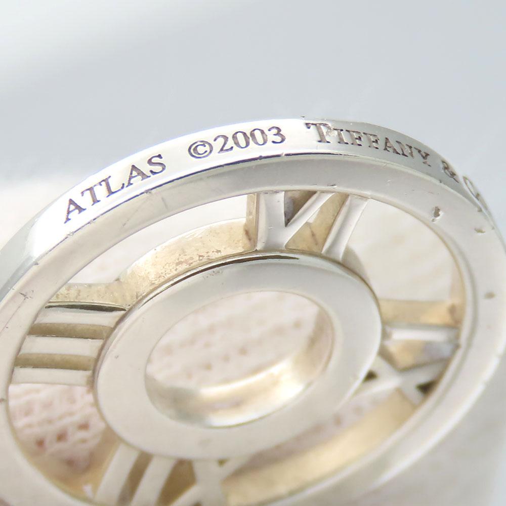 Used TIFFANY&Co. Necklace Atlas Open Medallion Silver925 3.8g Silver Accessories