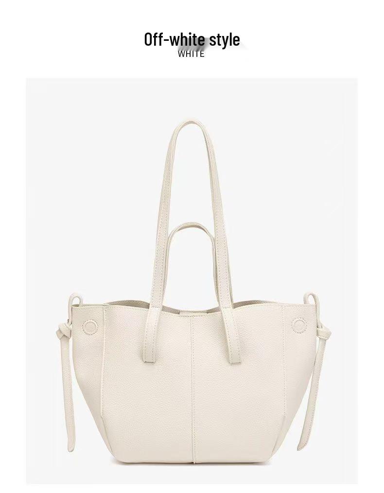 Women's Tote Bag 2025: French-Inspired, Large Capacity, Versatile Korean Style Shoulder Bag for Fashionable Commutes
