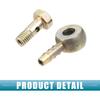 Banjo Bout M6x1 Banjo Slangtuit Bout Fittingen Remleiding Fitting Adapter met Koperen Ringetjes voor Motorfiets Auto (Set van 2)