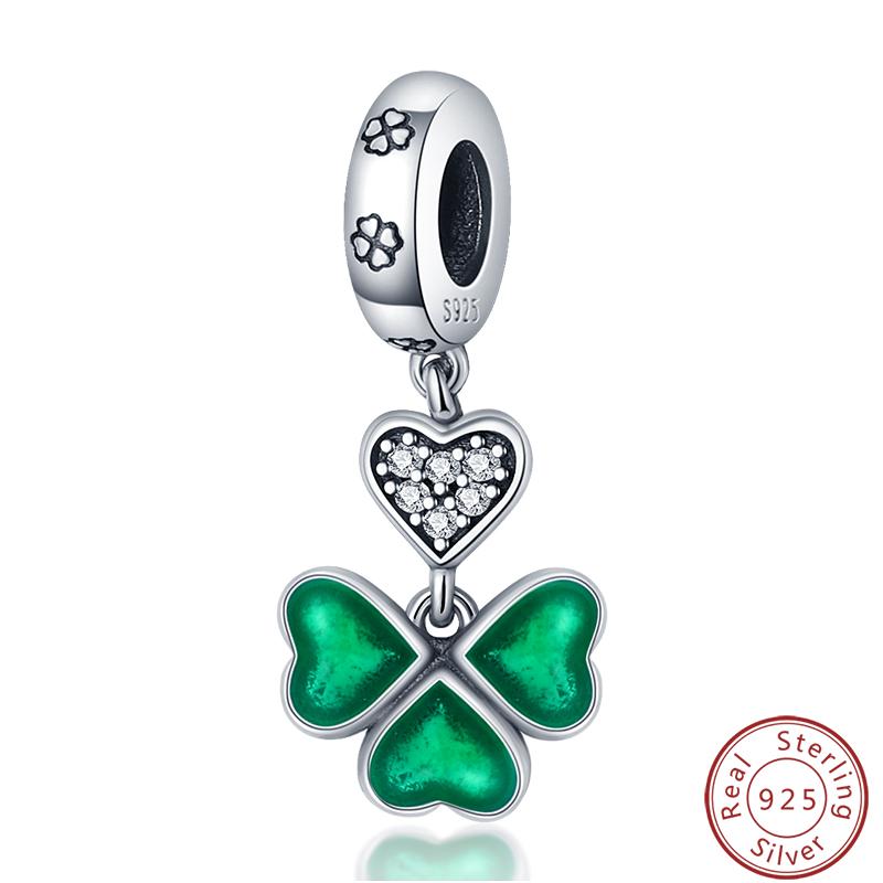 Green Series Copper Lucky Clover Avocado Cactus Spring Charms Beads 3Mm Diy Fine Jewelry Making