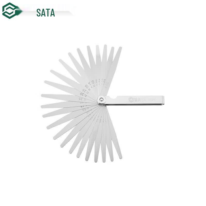 SATA 09415 23-Piece Metric High-Precision Feeler Gauge Set 0.02-1.0MM