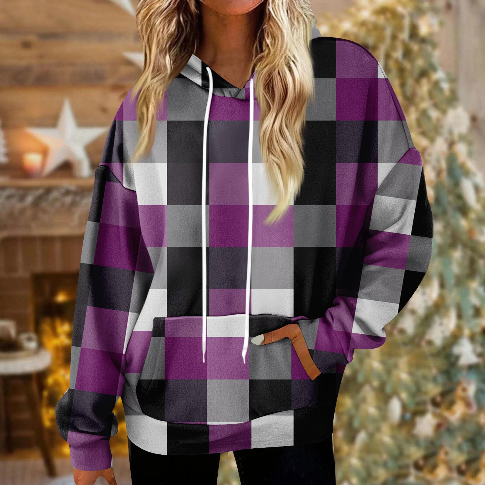 

Толстовки для женщин оверсайз зимние плюшевые милые свитшоты пуловер модная осенне-зимняя одежда M