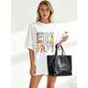 Black Oversized T Shirt With Fri YAY Print And Colorful Patterns For Casual Wear Friday Outfits And Fun Events