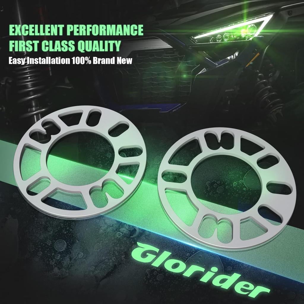 4Pcs Universal Wheel Spacers 5Mm For Most 4 Lug & 5 Lug Wheels, PCD 98Mm To 120Mm, 4X100 4X108 4X100 5X100 5X108 5X110 5X112 5X114.3 5X115 5X120