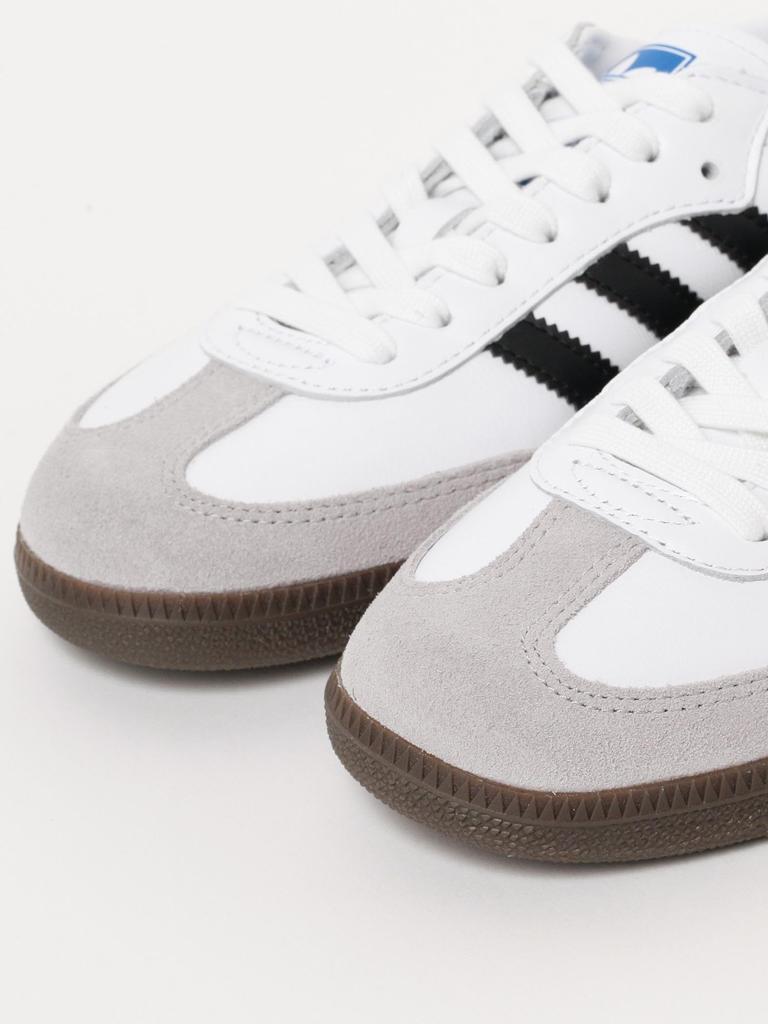 Beams Boy adidas SAMBA OG Campus Size 24 Women's Shoes, White/Core Black/Clear Grey,