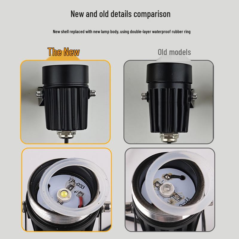 RGB Solar Lawn Spotlights - Outdoor LED Landscape Lights for Courtyard & Trees