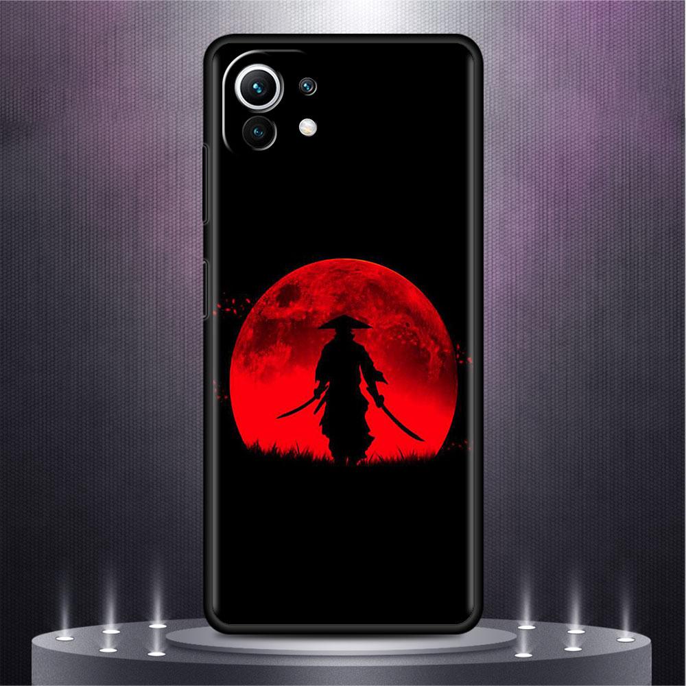 Landscape Ink Painting Japan Samurai Art Case For Xiaomi Mi Poco X3 NFC M4 M3 Pro F3 GT F1 11 Lite Note 10 11T 10T Phone Cover