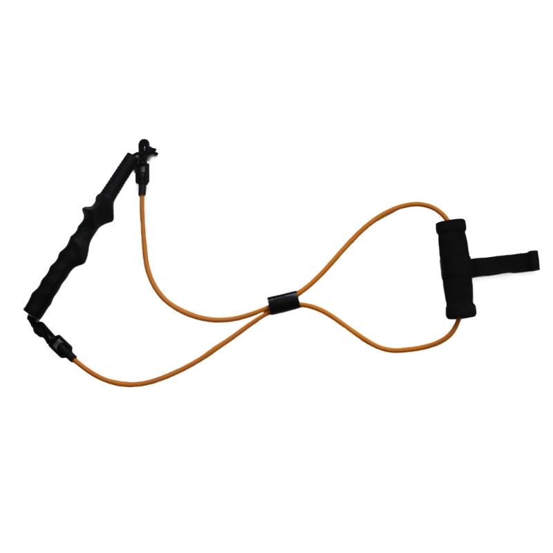 

Portable Golf Swing Training Rope Adjustable Golf Resistance Band Exercises Rope Elastic Pull Rope Trainer Easy to Use оранжевый/чёрный