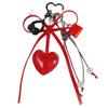 Premium sense pu bow love mini bag pendant ins wind mini earphone bag pendant keychain