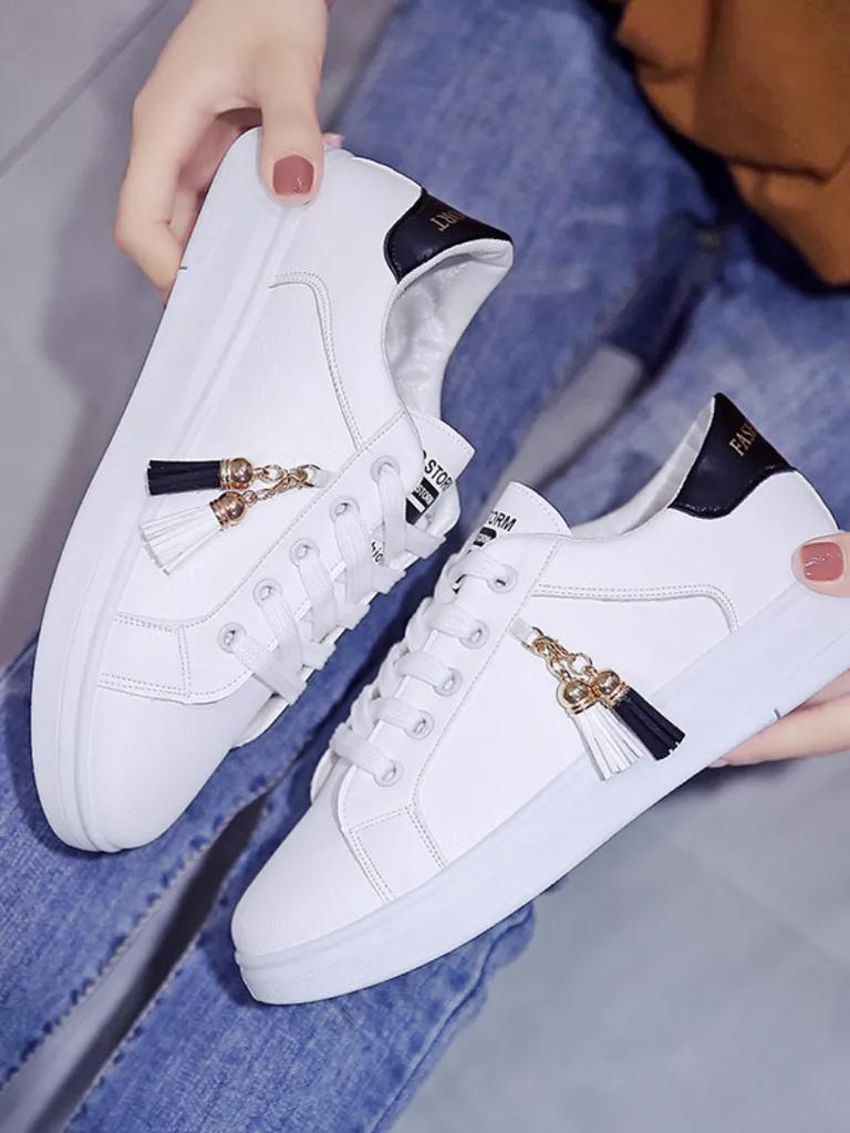 Women Sneaker Breathable Students Casual Shoes Sports for Girl Flat Mesh White Shoes Vulcanize Desginer