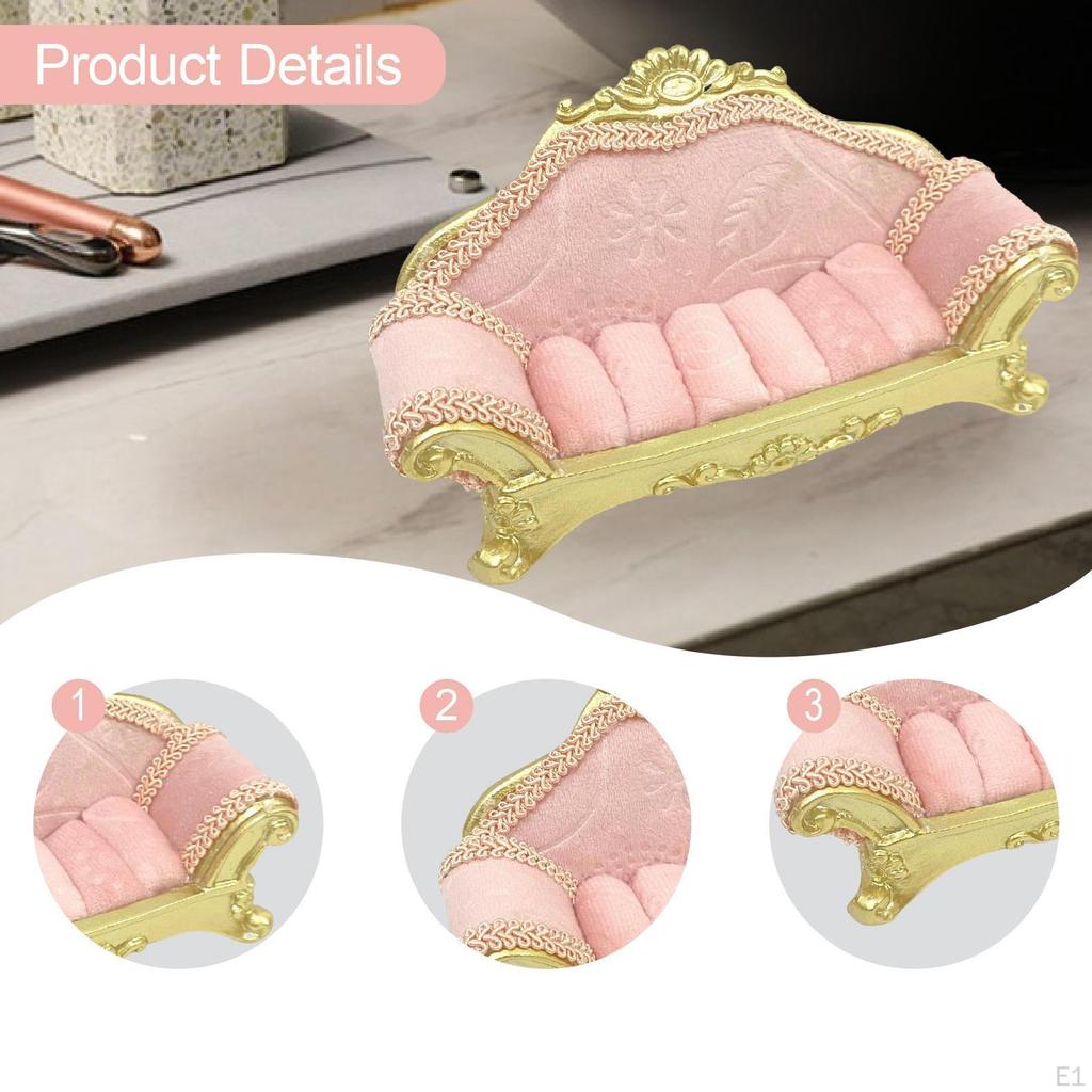 Schmuckständer Halter Sofaförmiger Dekorständer Organizer für Live-Übertragung Shopping