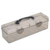 Transparent Large Capacity Sewing Storage Box Clear Plastic Portable Organizer Handheld Case for Needlework Crafts Art Supplies