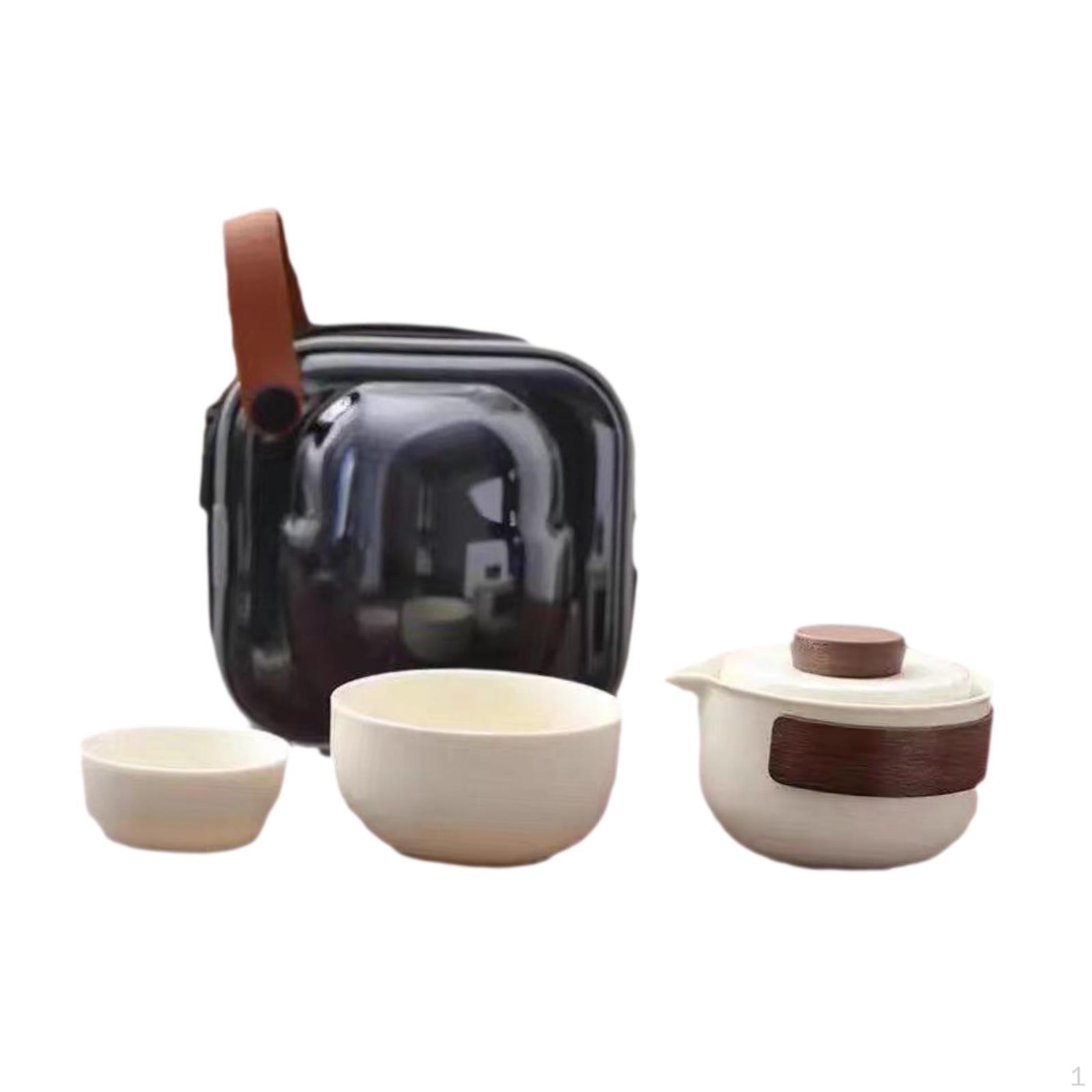 

Элегантный портативный чайный сервиз для энтузиастов Two Teacups Set